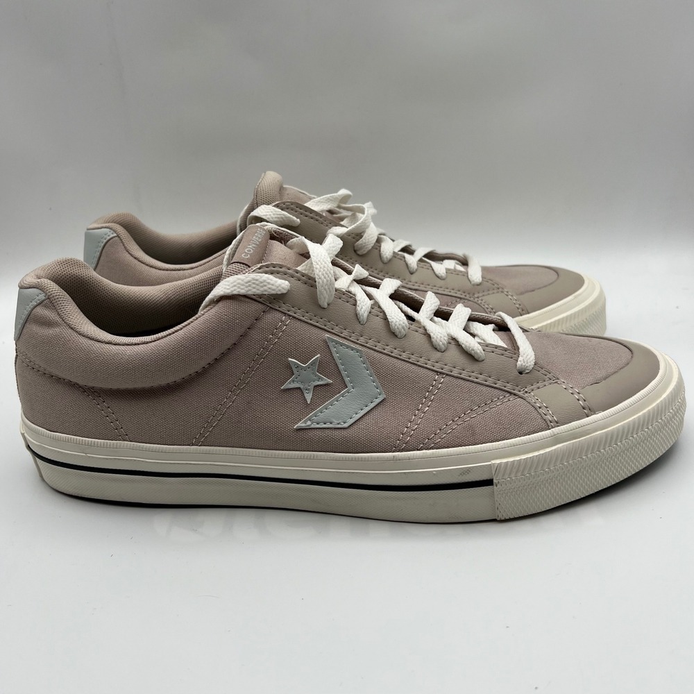 Converse Sport Casual Papyrus Shoes Mens 13 Taupe Solid Canvas Low Top Sneakers